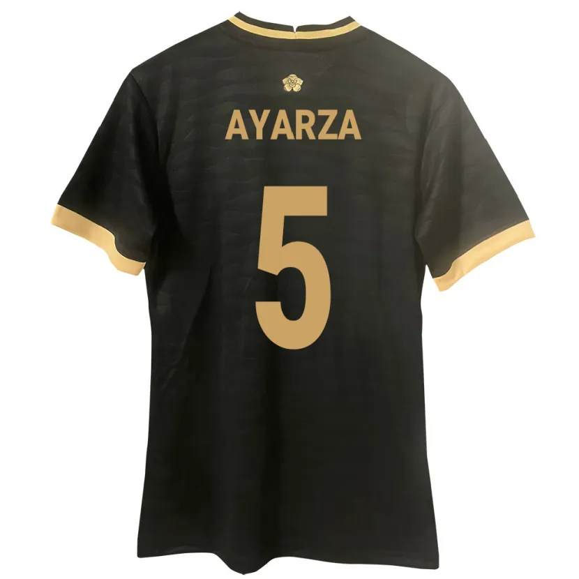 Danxen Mænd Panama Abdiel Ayarza #5 Sort Udebane Spillertrøjer 24-26 Trøje T-Shirt