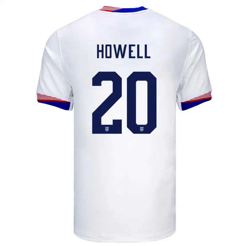 Danxen Kvinder Usa Jaelin Howell #20 Hvid Hjemmebane Spillertrøjer 24-26 Trøje T-Shirt