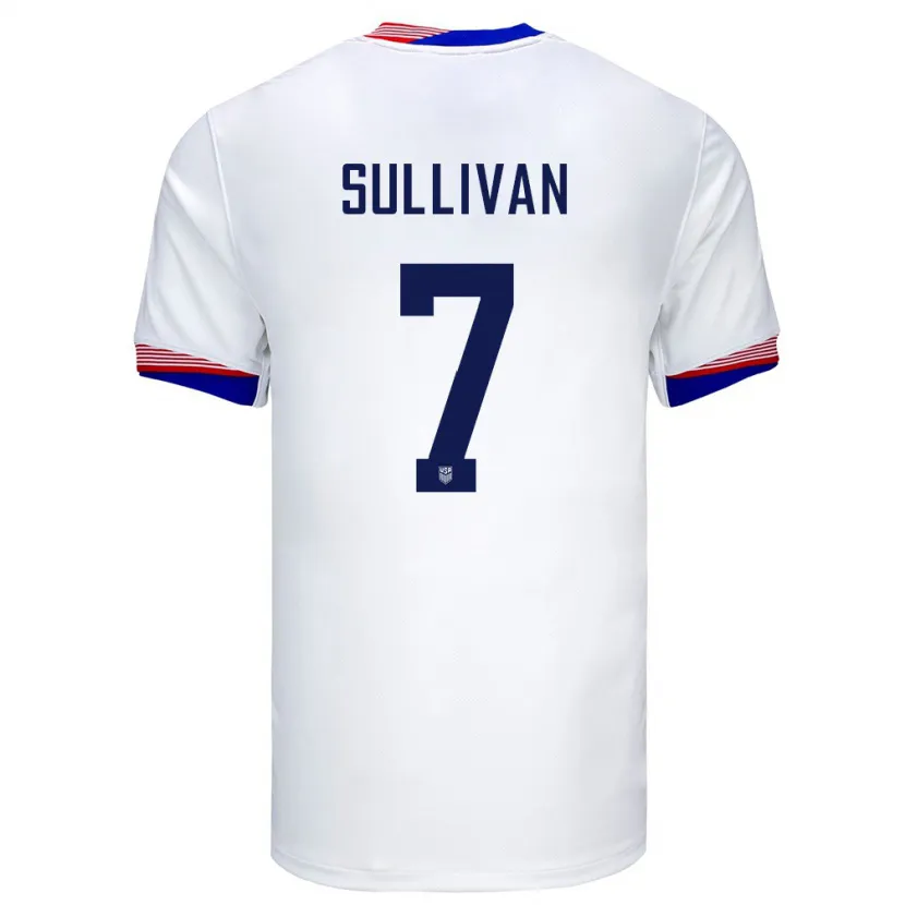Danxen Kvinder Usa Quinn Sullivan #7 Hvid Hjemmebane Spillertrøjer 24-26 Trøje T-Shirt