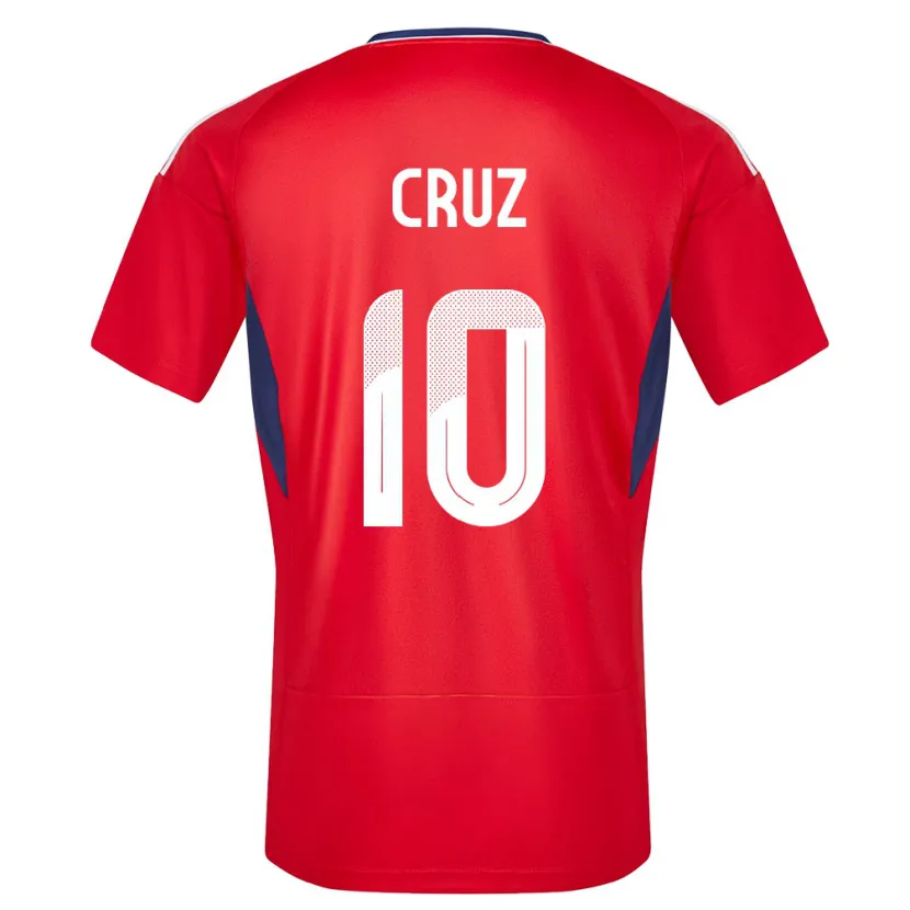 Danxen Kvinder Costa Rica Shirley Cruz #10 Rød Hjemmebane Spillertrøjer 24-26 Trøje T-Shirt