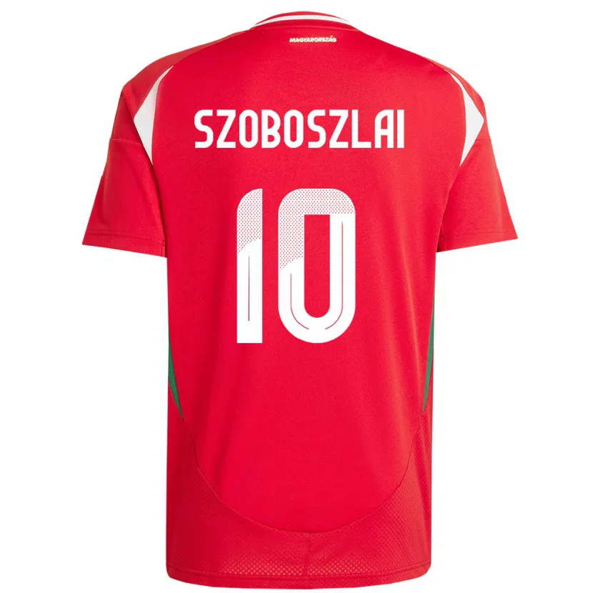 Danxen Kvinder Ungarn Dominik Szoboszlai #10 Rød Hjemmebane Spillertrøjer 24-26 Trøje T-Shirt
