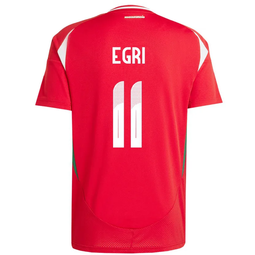 Danxen Kvinder Ungarn Imre Egri #11 Rød Hjemmebane Spillertrøjer 24-26 Trøje T-Shirt