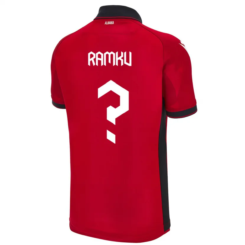 Danxen Kvinder Albanien Alex Ramku #0 Rød Hjemmebane Spillertrøjer 24-26 Trøje T-Shirt