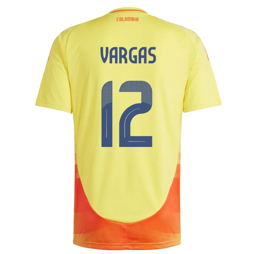 Danxen Kvinder Colombia Camilo Vargas #12 Gul Hjemmebane Spillertrøjer 24-26 Trøje T-Shirt