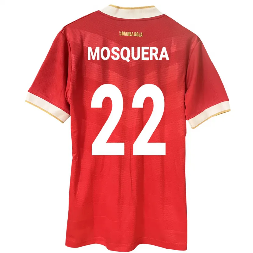 Danxen Kvinder Panama Orlando Mosquera #22 Rød Hjemmebane Spillertrøjer 24-26 Trøje T-Shirt