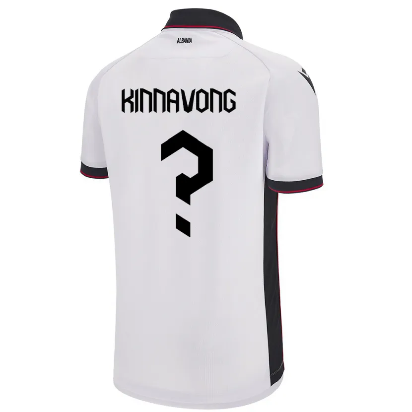 Danxen Kvinder Albanien Jordan Kinnavong #0 Hvid Udebane Spillertrøjer 24-26 Trøje T-Shirt