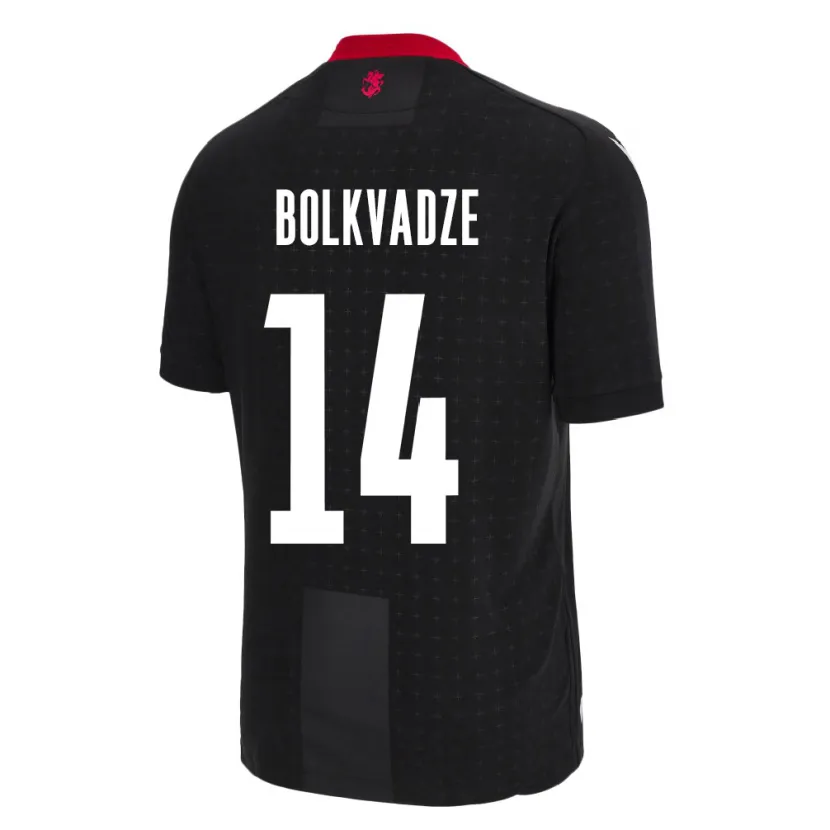 Danxen Kvinder Georgia Anastasia Bolkvadze #14 Sort Udebane Spillertrøjer 24-26 Trøje T-Shirt