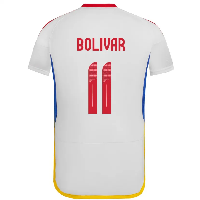 Danxen Kvinder Venezuela Jovanny Bolívar #11 Hvid Udebane Spillertrøjer 24-26 Trøje T-Shirt