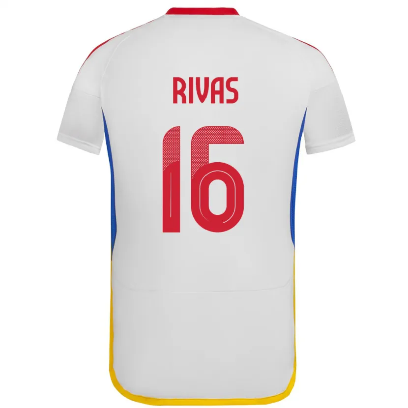 Danxen Kvinder Venezuela Renne Rivas #16 Hvid Udebane Spillertrøjer 24-26 Trøje T-Shirt