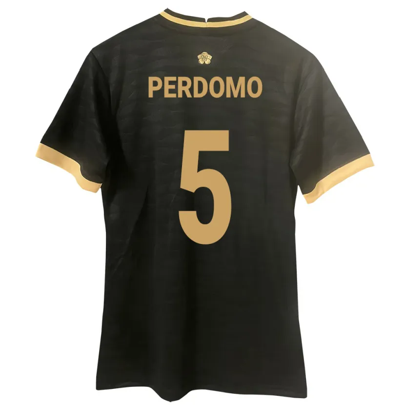 Danxen Kvinder Panama Reyniel Perdomo #5 Sort Udebane Spillertrøjer 24-26 Trøje T-Shirt