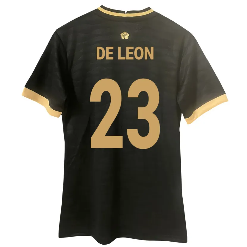 Danxen Kvinder Panama Yerenis De León #23 Sort Udebane Spillertrøjer 24-26 Trøje T-Shirt