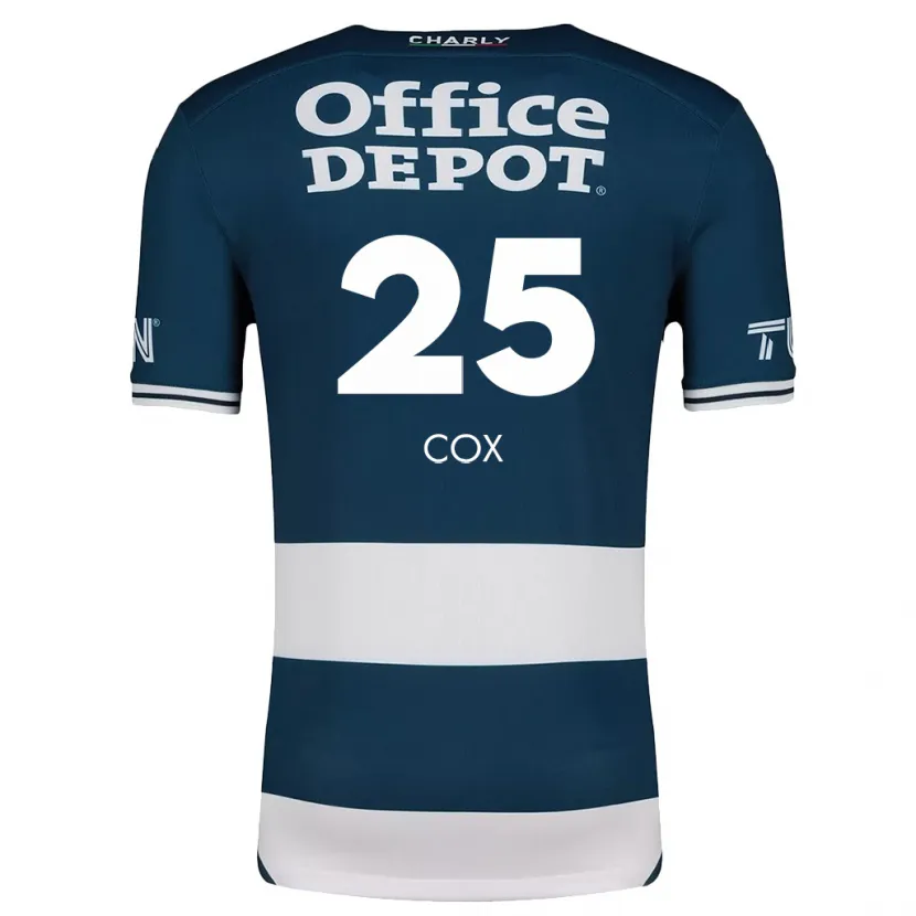 Danxen Børn Marta Cox #25 Blå Hvid Hjemmebane Spillertrøjer 2024/25 Trøje T-Shirt
