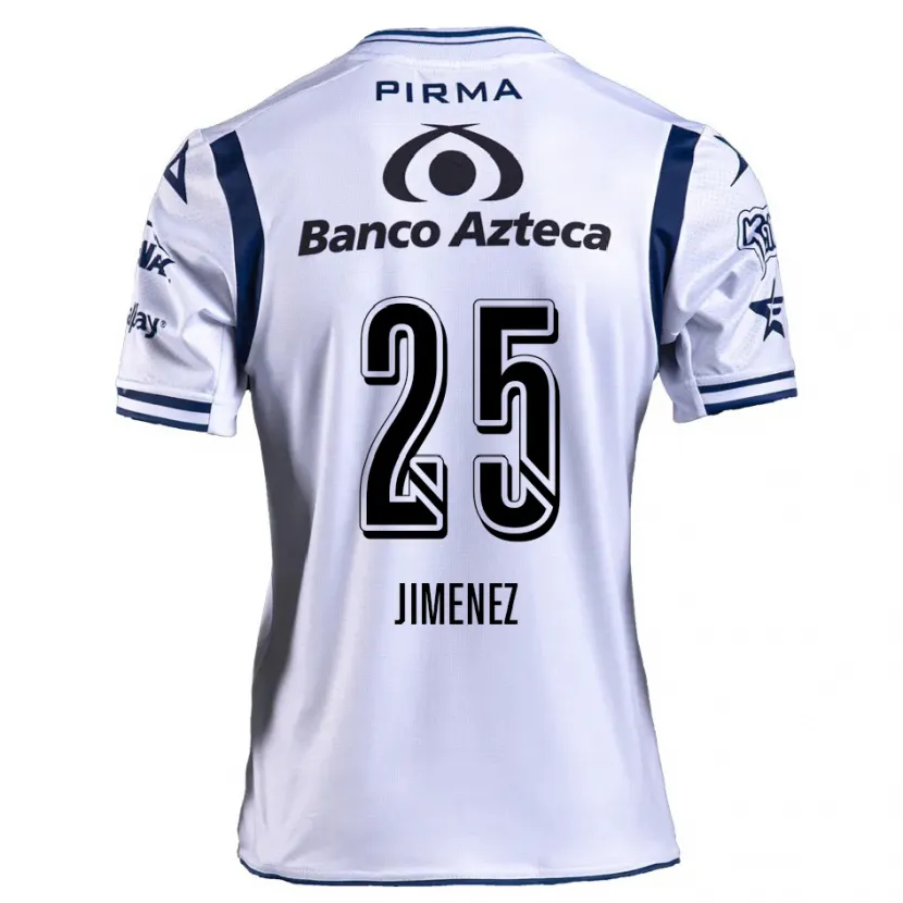 Danxen Børn Miguel Jiménez #25 Hvid Marineblå Hjemmebane Spillertrøjer 2024/25 Trøje T-Shirt
