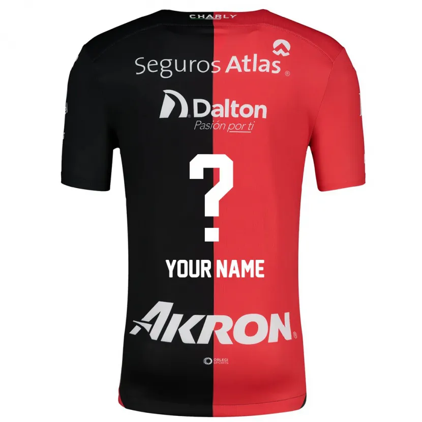 Danxen Børn Dit Navn #0 Rød Sort Hjemmebane Spillertrøjer 2024/25 Trøje T-Shirt