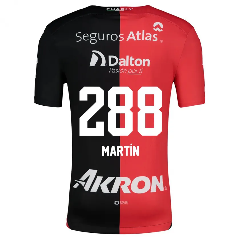 Danxen Børn José Martín #288 Rød Sort Hjemmebane Spillertrøjer 2024/25 Trøje T-Shirt