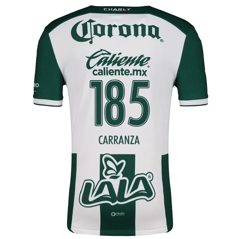 Danxen Børn Héctor Carranza #185 Grøn Hvid Hjemmebane Spillertrøjer 2024/25 Trøje T-Shirt