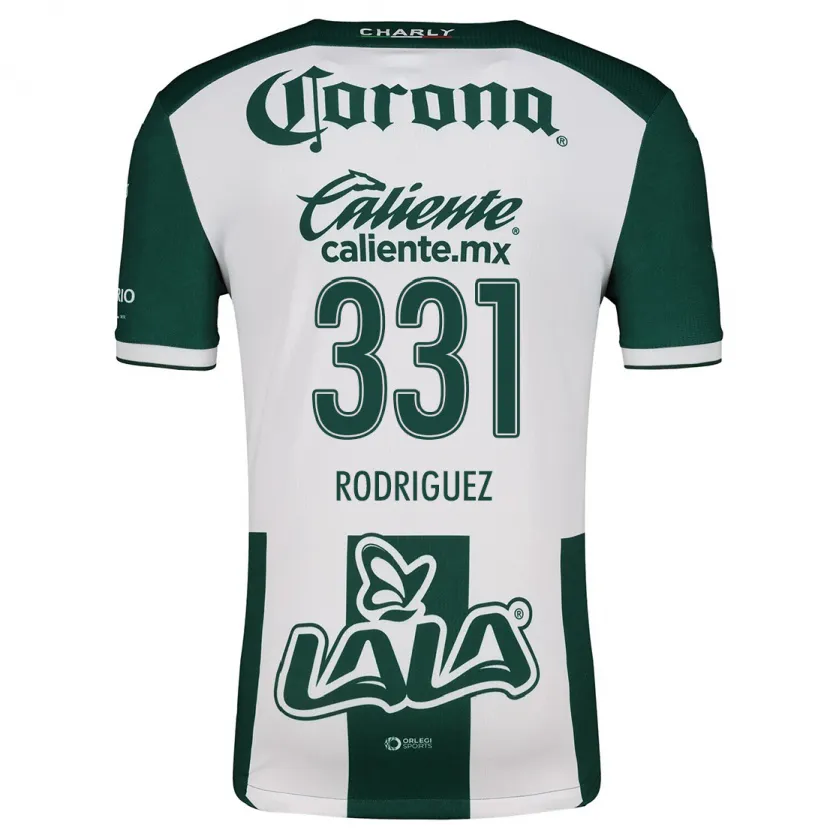 Danxen Børn Juan Rodríguez #331 Grøn Hvid Hjemmebane Spillertrøjer 2024/25 Trøje T-Shirt