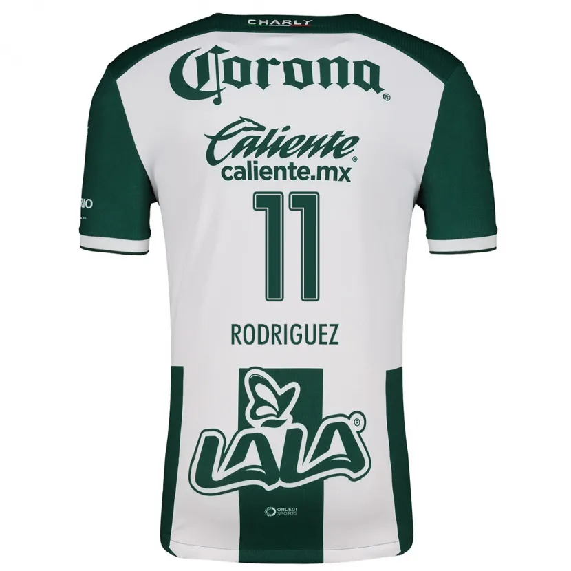 Danxen Børn Cynthia Rodríguez #11 Grøn Hvid Hjemmebane Spillertrøjer 2024/25 Trøje T-Shirt