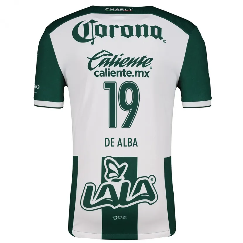 Danxen Børn Luisa De Alba #19 Grøn Hvid Hjemmebane Spillertrøjer 2024/25 Trøje T-Shirt