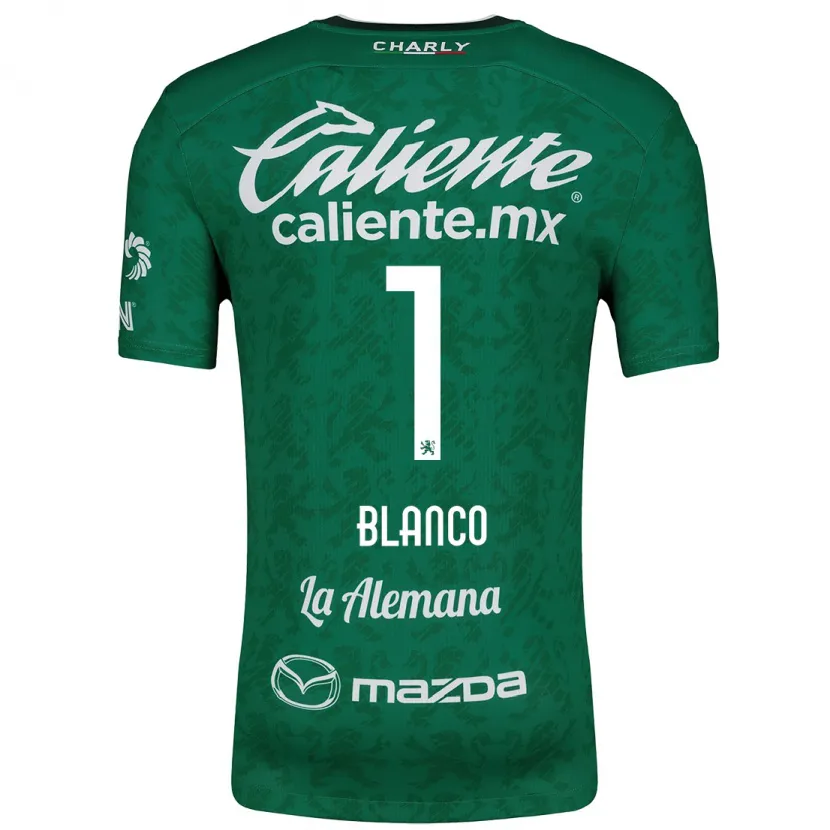 Danxen Børn Alfonso Blanco #1 Grøn Hvid Hjemmebane Spillertrøjer 2024/25 Trøje T-Shirt