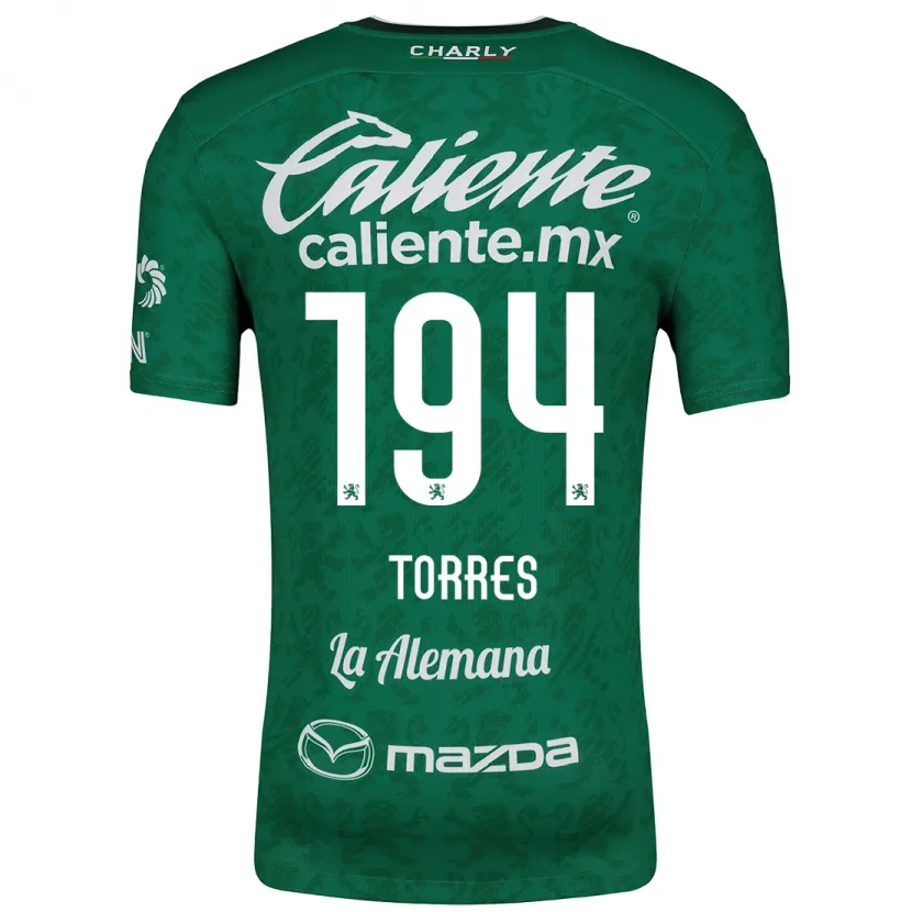 Danxen Børn Erick Torres #194 Grøn Hvid Hjemmebane Spillertrøjer 2024/25 Trøje T-Shirt