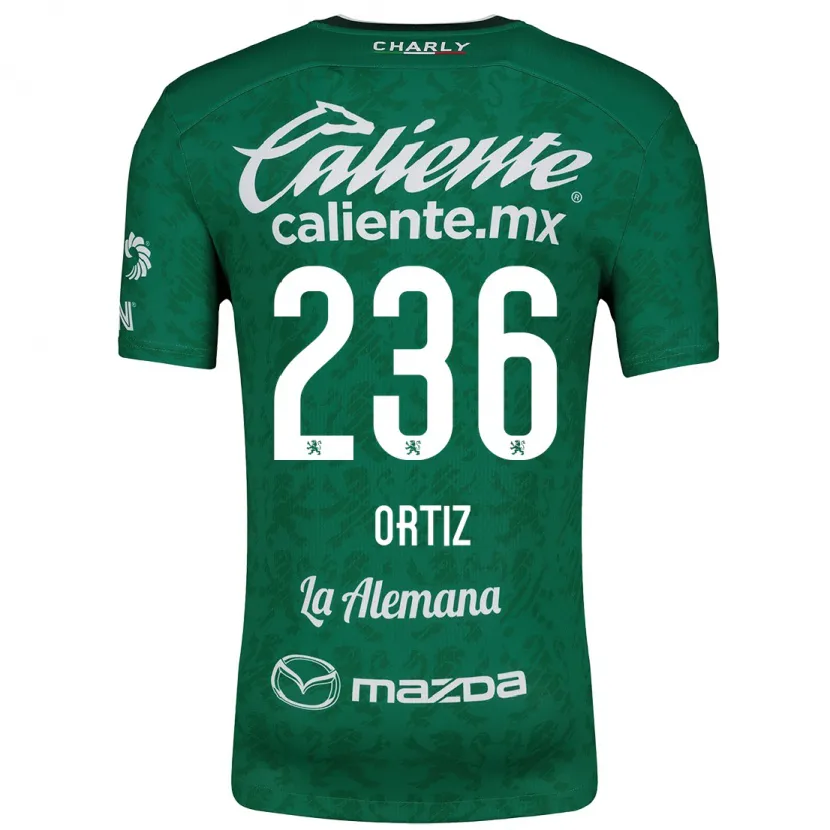 Danxen Børn Youssef Ortiz #236 Grøn Hvid Hjemmebane Spillertrøjer 2024/25 Trøje T-Shirt