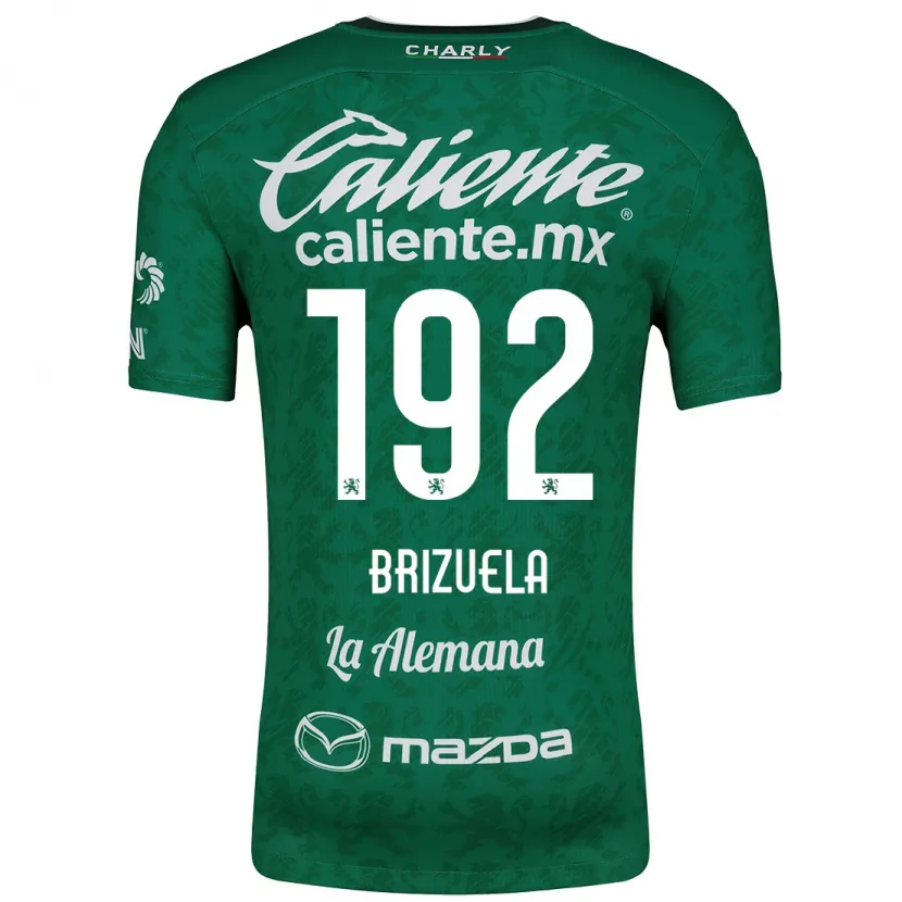 Danxen Børn Juan Brizuela #192 Grøn Hvid Hjemmebane Spillertrøjer 2024/25 Trøje T-Shirt