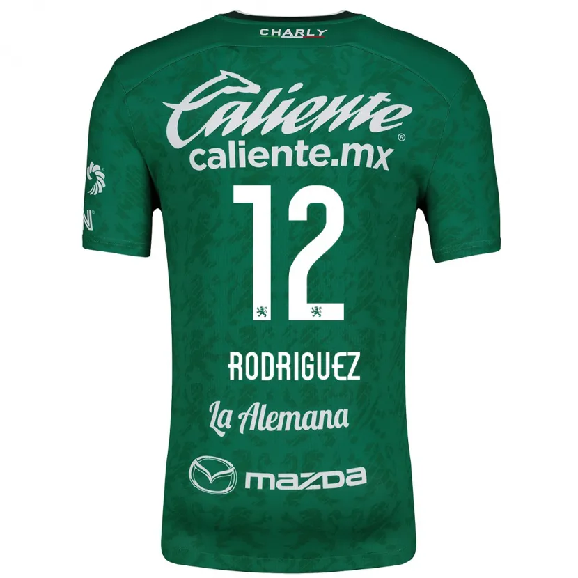Danxen Børn Lixy Rodríguez #12 Grøn Hvid Hjemmebane Spillertrøjer 2024/25 Trøje T-Shirt