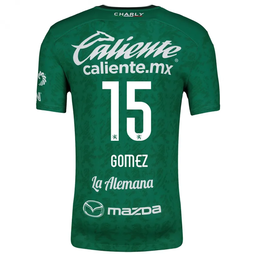 Danxen Børn Paulina Gómez #15 Grøn Hvid Hjemmebane Spillertrøjer 2024/25 Trøje T-Shirt