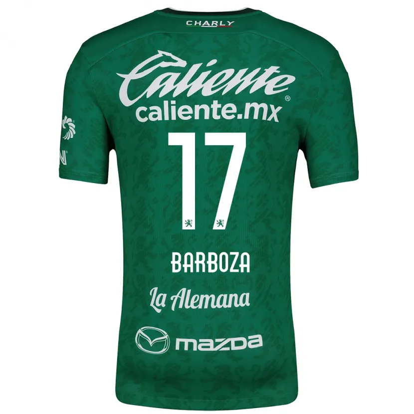 Danxen Børn Marypaz Barboza #17 Grøn Hvid Hjemmebane Spillertrøjer 2024/25 Trøje T-Shirt