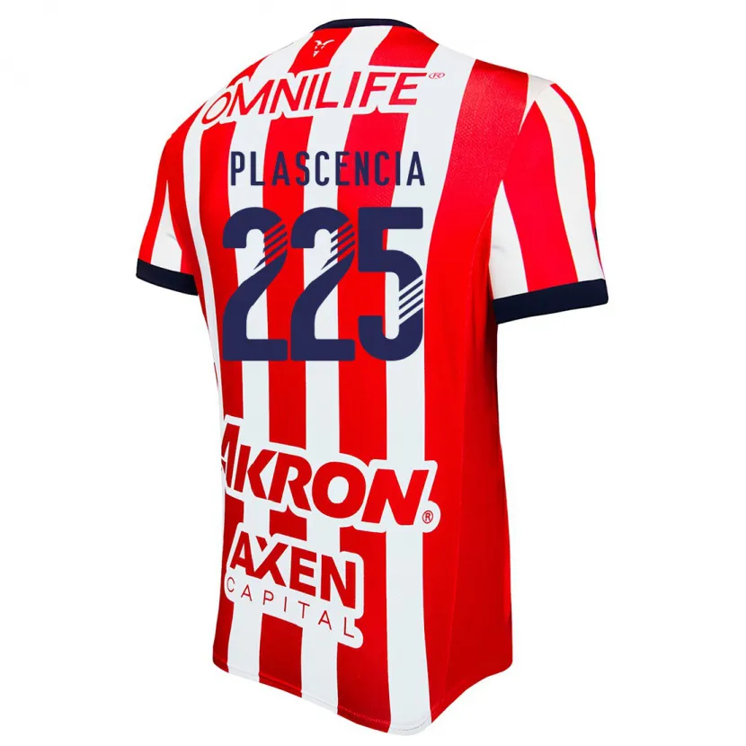 Danxen Børn Osvaldo Plascencia #225 Rød Hvid Blå Hjemmebane Spillertrøjer 2024/25 Trøje T-Shirt