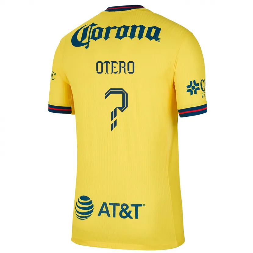 Danxen Børn Juan Otero #0 Gul Blå Hjemmebane Spillertrøjer 2024/25 Trøje T-Shirt