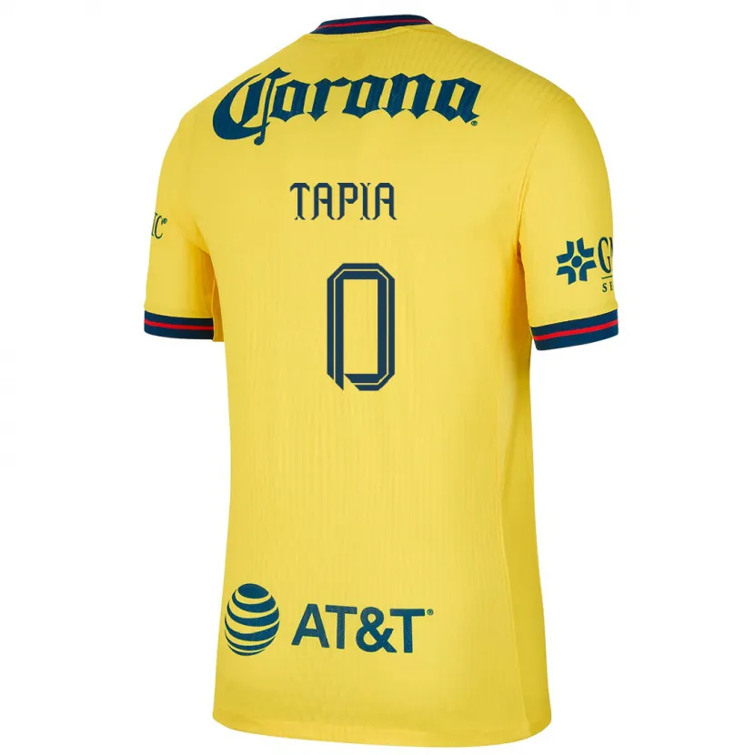 Danxen Børn Leonardo Tapia #0 Gul Blå Hjemmebane Spillertrøjer 2024/25 Trøje T-Shirt