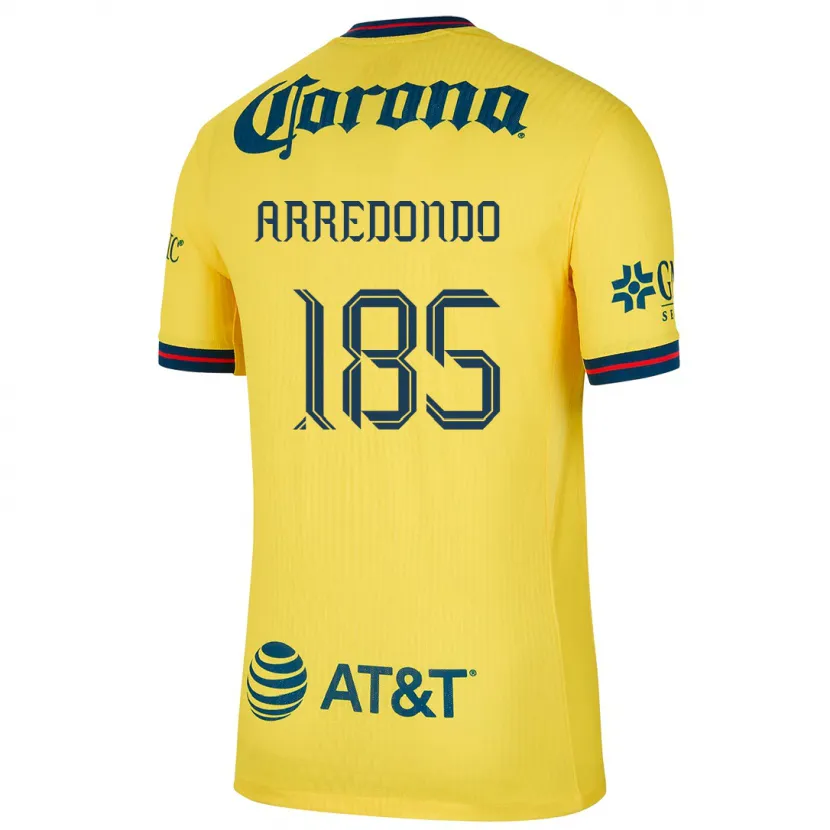 Danxen Børn Aarón Arredondo #185 Gul Blå Hjemmebane Spillertrøjer 2024/25 Trøje T-Shirt