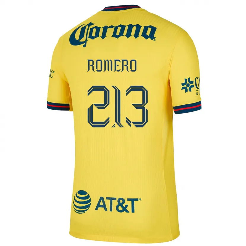 Danxen Børn Axel Romero #213 Gul Blå Hjemmebane Spillertrøjer 2024/25 Trøje T-Shirt