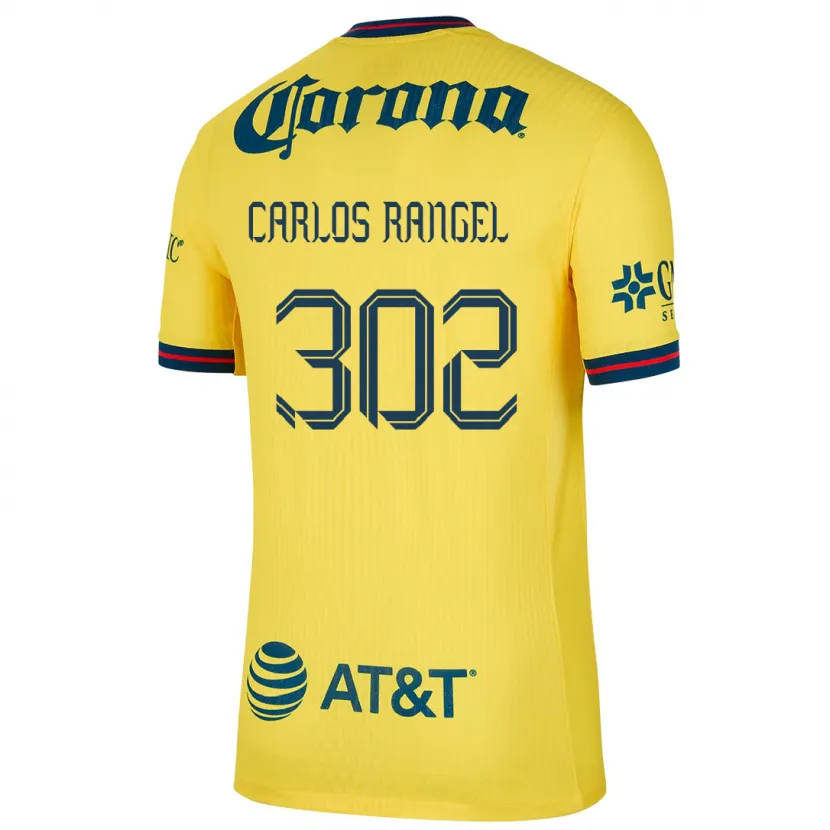 Danxen Børn Juan Carlos Rangel #302 Gul Blå Hjemmebane Spillertrøjer 2024/25 Trøje T-Shirt