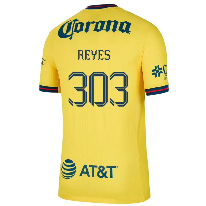 Danxen Børn Diego Reyes #303 Gul Blå Hjemmebane Spillertrøjer 2024/25 Trøje T-Shirt