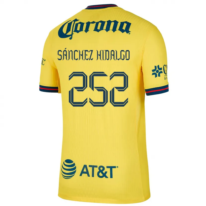 Danxen Børn Horacio Sánchez Hidalgo #252 Gul Blå Hjemmebane Spillertrøjer 2024/25 Trøje T-Shirt
