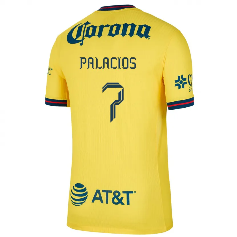 Danxen Børn Kiana Palacios #7 Gul Blå Hjemmebane Spillertrøjer 2024/25 Trøje T-Shirt