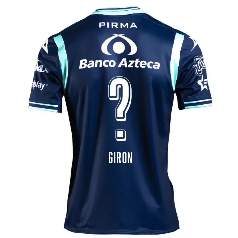 Danxen Børn Randall Girón #0 Marine Blå Udebane Spillertrøjer 2024/25 Trøje T-Shirt