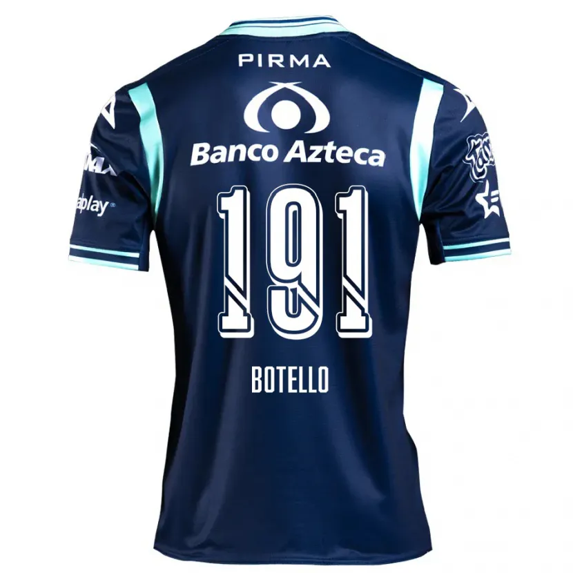Danxen Børn Octavio Botello #191 Marine Blå Udebane Spillertrøjer 2024/25 Trøje T-Shirt
