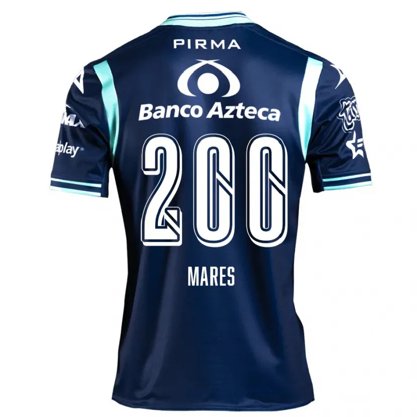 Danxen Børn Cristian Mares #200 Marine Blå Udebane Spillertrøjer 2024/25 Trøje T-Shirt
