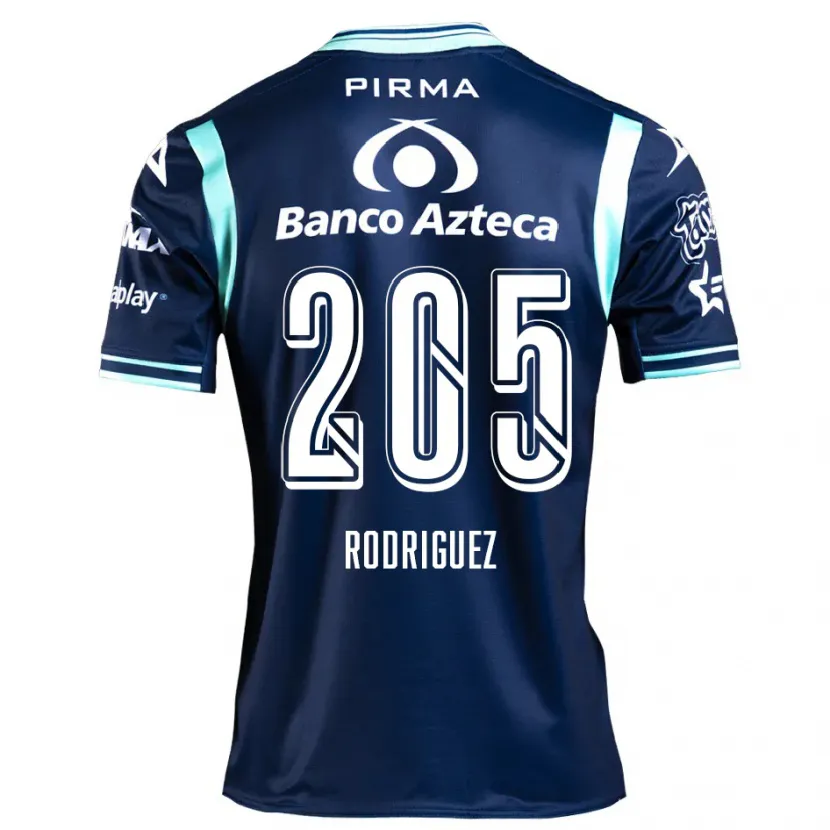 Danxen Børn Alberto Rodríguez #205 Marine Blå Udebane Spillertrøjer 2024/25 Trøje T-Shirt