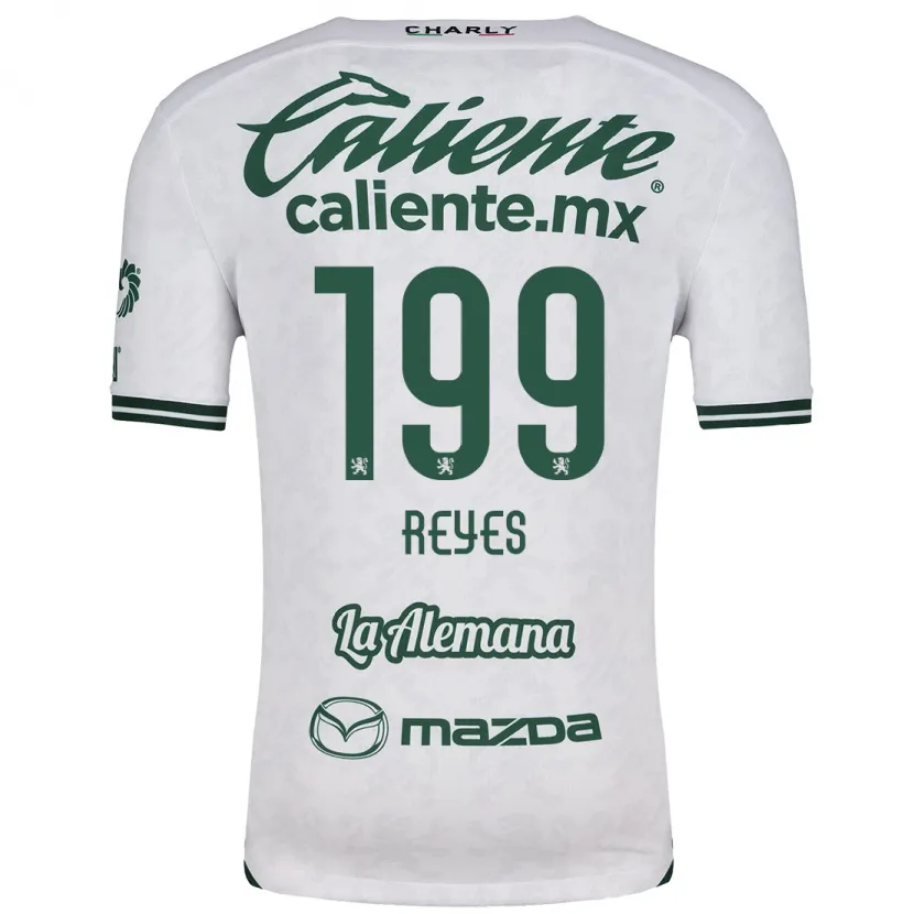 Danxen Børn Jonathan Reyes #199 Hvid Grøn Udebane Spillertrøjer 2024/25 Trøje T-Shirt