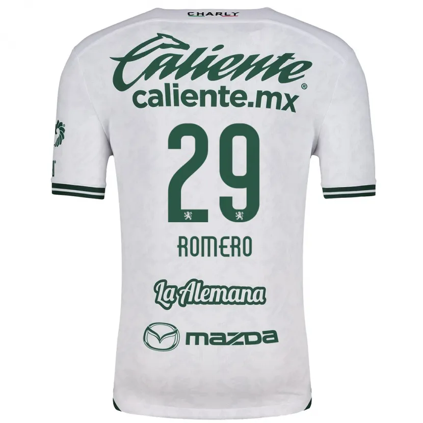 Danxen Børn Lucas Romero #29 Hvid Grøn Udebane Spillertrøjer 2024/25 Trøje T-Shirt