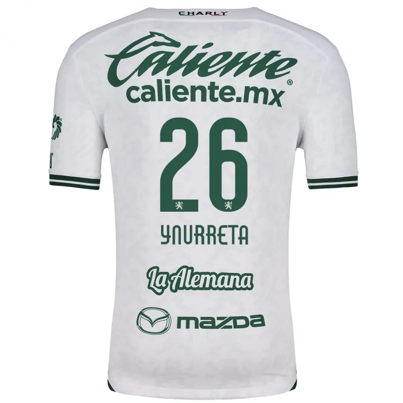 Danxen Børn Alexandra Hernández Ynurreta #26 Hvid Grøn Udebane Spillertrøjer 2024/25 Trøje T-Shirt