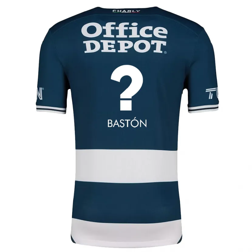 Danxen Mænd Borja Bastón #0 Blå Hvid Hjemmebane Spillertrøjer 2024/25 Trøje T-Shirt