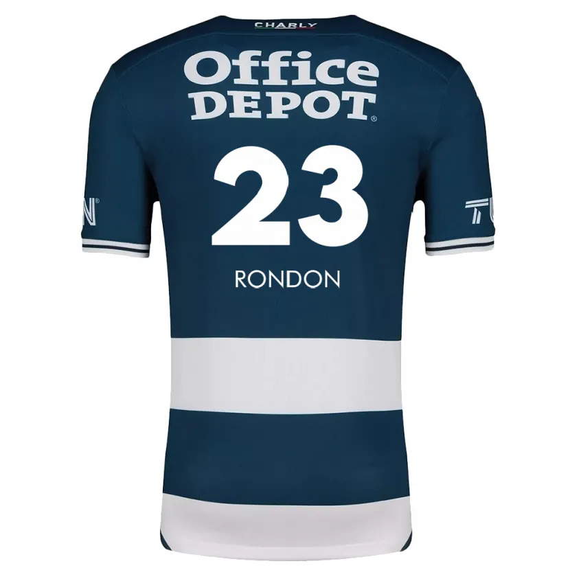 Danxen Mænd Salomón Rondón #23 Blå Hvid Hjemmebane Spillertrøjer 2024/25 Trøje T-Shirt