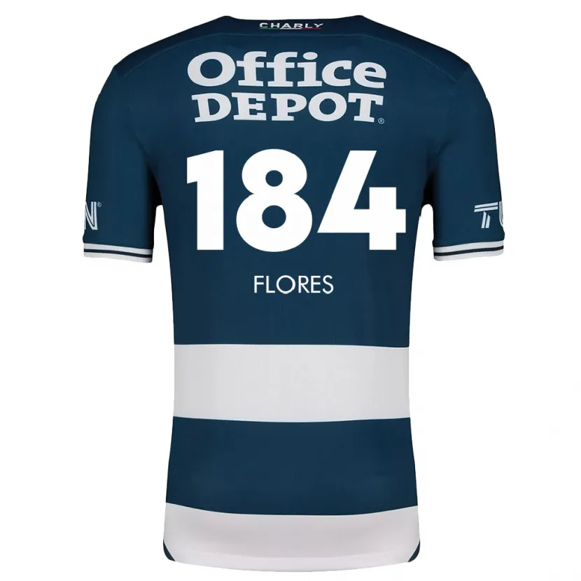 Danxen Mænd Jason Flores #184 Blå Hvid Hjemmebane Spillertrøjer 2024/25 Trøje T-Shirt