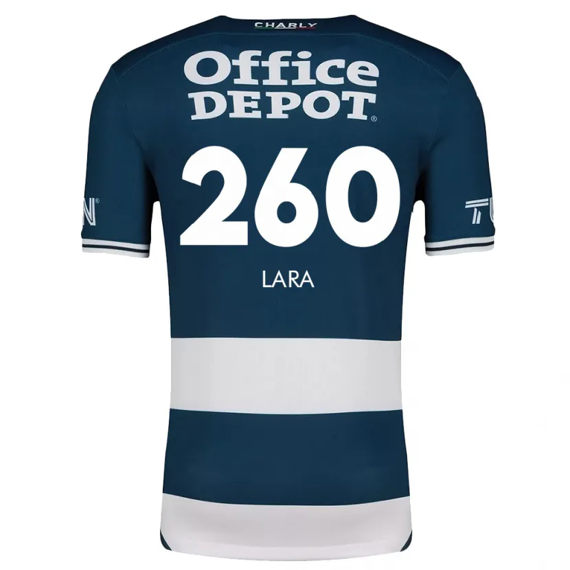 Danxen Mænd Jesús Lara #260 Blå Hvid Hjemmebane Spillertrøjer 2024/25 Trøje T-Shirt